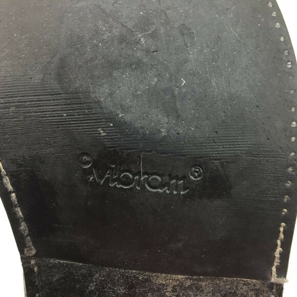 Mens Black Leather Western Cowboy Boots  Vibram Sole T0076G2 10K2E 93035 - Picture 11 of 11